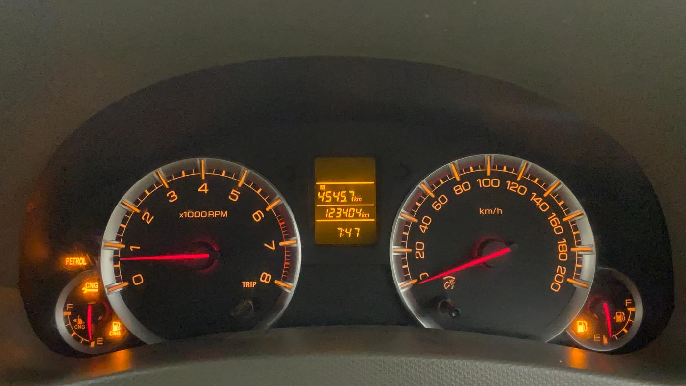 2013 Maruti Ertiga VXI CNG, CNG, Manual, 1,23,781 km, Odometer Image