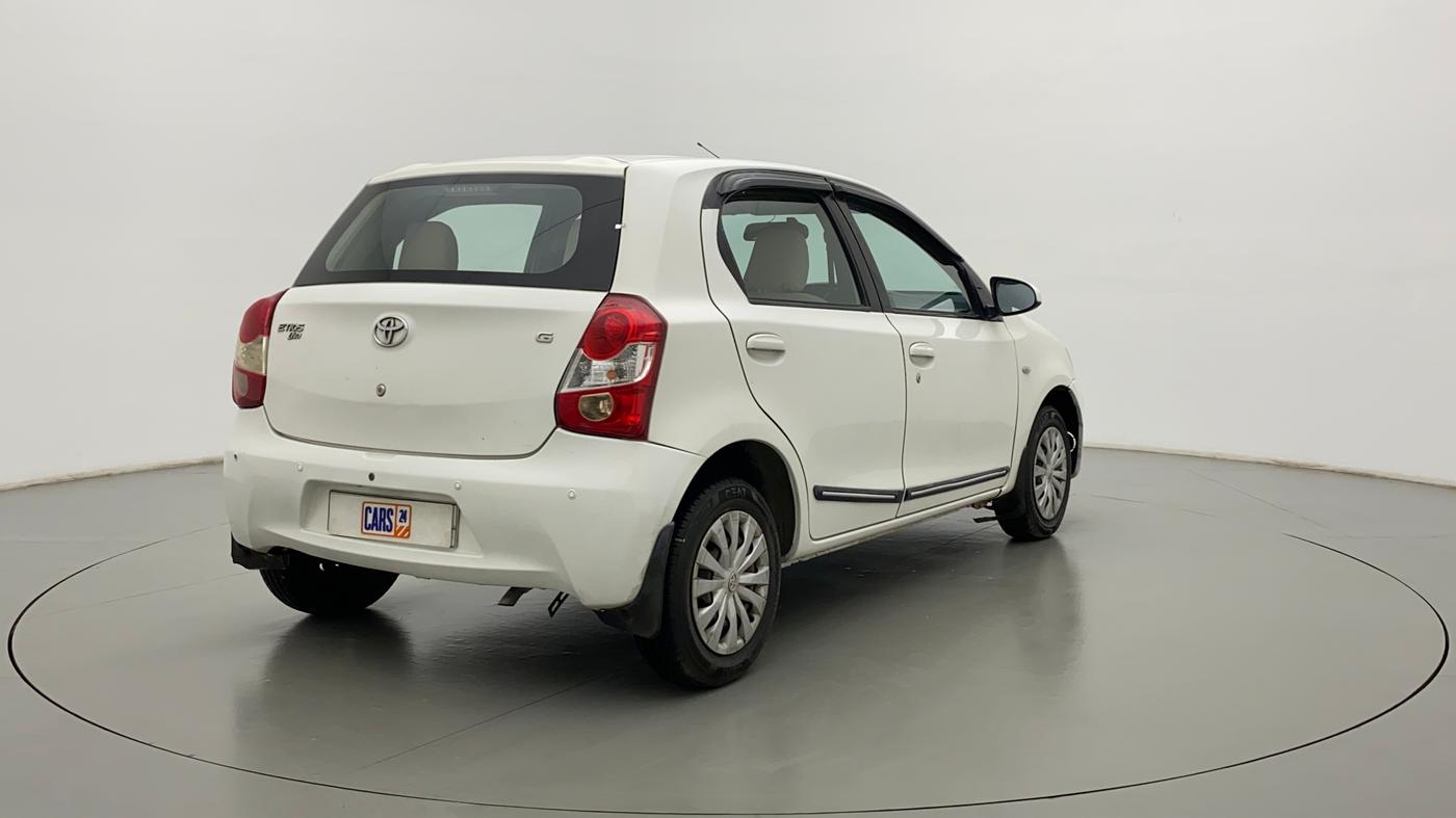2013 Toyota Etios Liva G, CNG, Manual, 40,794 km, Right Back Diagonal