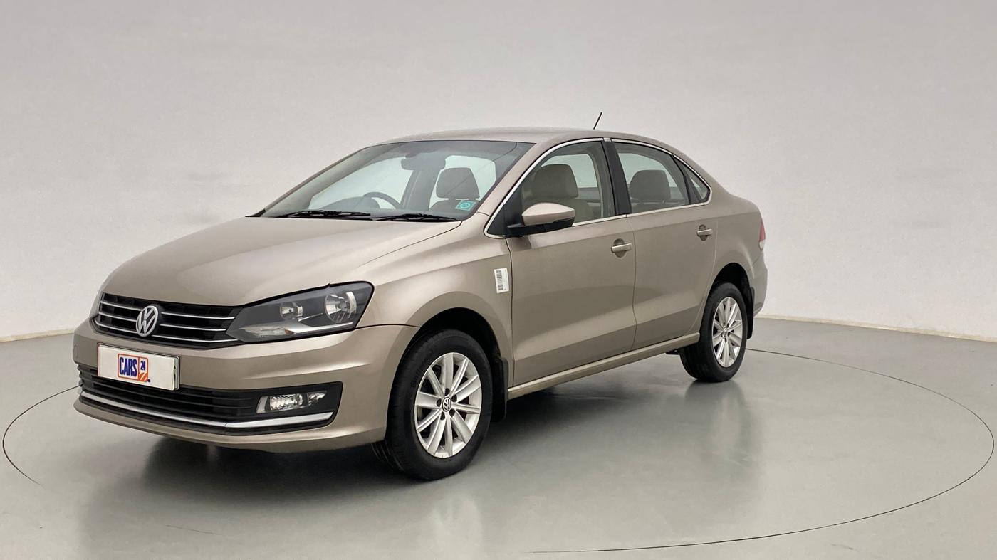 2016 Volkswagen Vento HIGHLINE TDI AT, Diesel, Automatic, 90,271 km, Left Front Diagonal