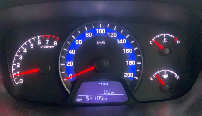 2014 Hyundai Xcent S 1.2, Petrol, Manual, 54,105 km, Odometer Image