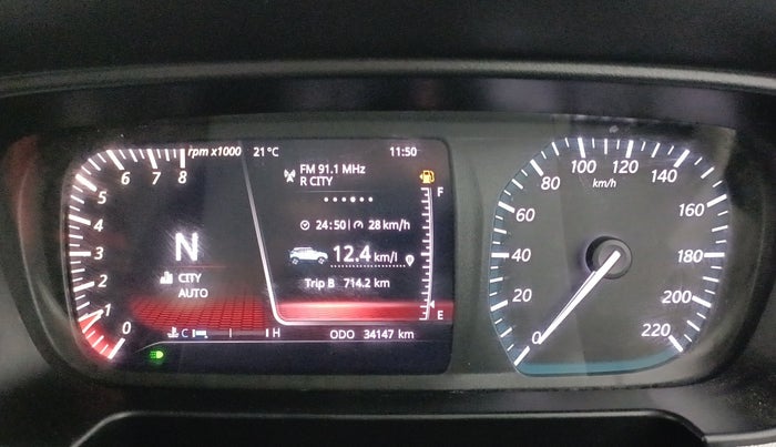 2022 Tata PUNCH CREATIVE  AMT, Petrol, Automatic, 34,139 km, Odometer Image