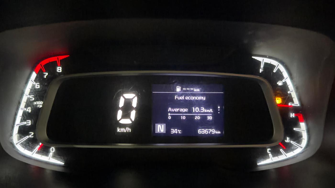 2020 KIA SONET HTX 1.0 IMT, Petrol, Manual, 63,666 km, Odometer Image