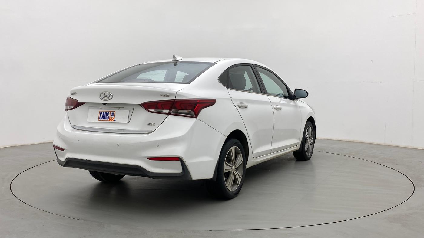 2018 Hyundai Verna 1.6 CRDI SX + AT, Diesel, Automatic, 75,269 km, Right Back Diagonal