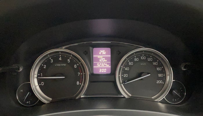 2016 Maruti Ciaz ZXI, Petrol, Manual, 52,314 km, Odometer Image