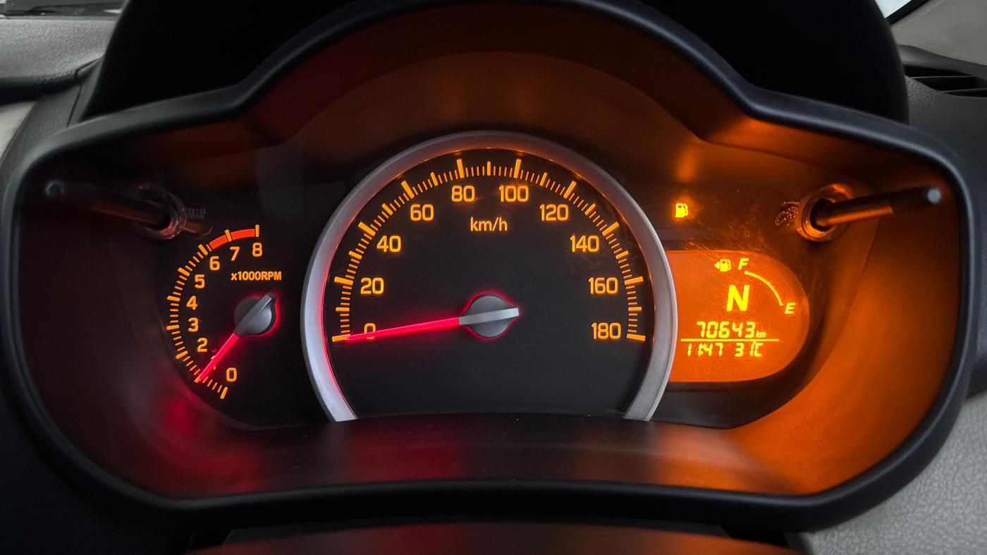 2014 Maruti Celerio VXI AMT, Petrol, Automatic, 70,634 km, Odometer Image