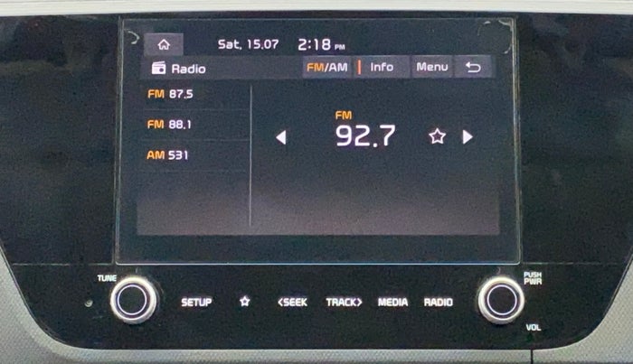 2022 KIA CARENS PRESTIGE 1.5 PETROL 7 STR, Petrol, Manual, 5,367 km, Infotainment System