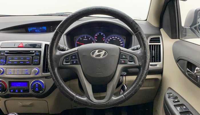 2012 Hyundai i20 SPORTZ 1.4 CRDI, Diesel, Manual, 1,01,771 km, Steering Wheel Close Up