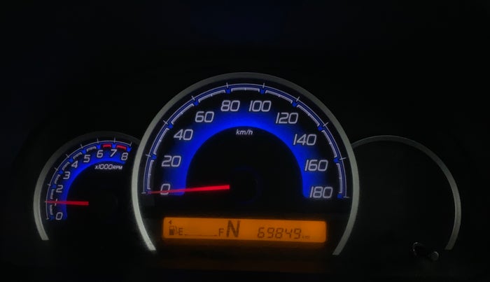 2017 Maruti Wagon R 1.0 VXI AMT, Petrol, Automatic, 69,849 km, Odometer Image