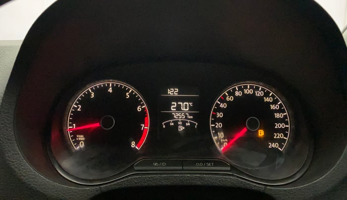 2017 Volkswagen Ameo TRENDLINE 1.2L, Petrol, Manual, 72,543 km, Odometer Image