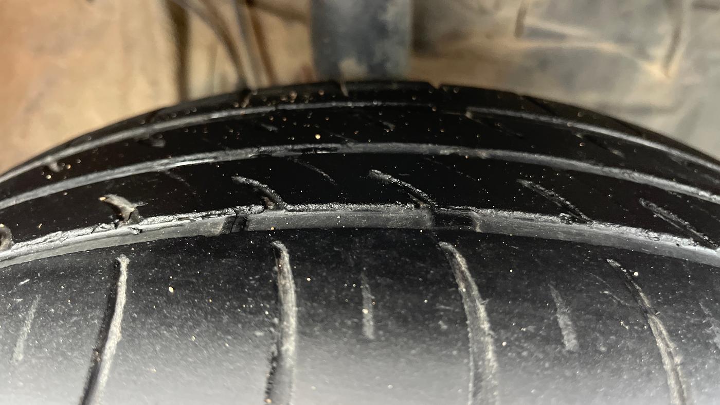 2020 Toyota YARIS G MT, Petrol, Manual, 1,31,271 km, Right Front Tyre Tread