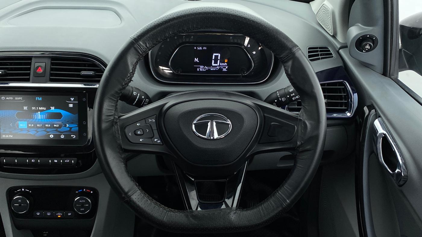 2020 Tata TIGOR 1.2 XZA+ RTN, Petrol, Automatic, 6,587 km, Steering Wheel Close Up