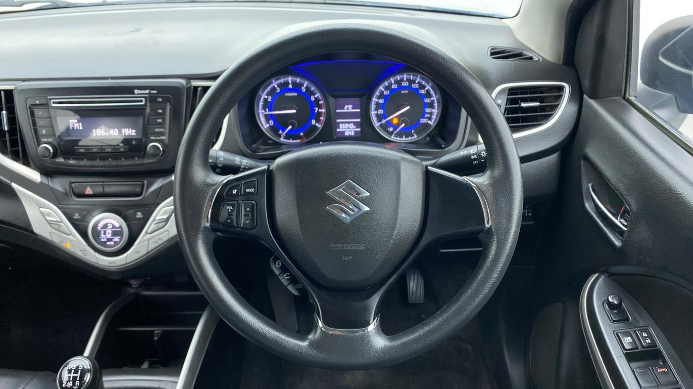 2017 Maruti Baleno DELTA PETROL 1.2, Petrol, Manual, 55,940 km, Steering Wheel Close Up