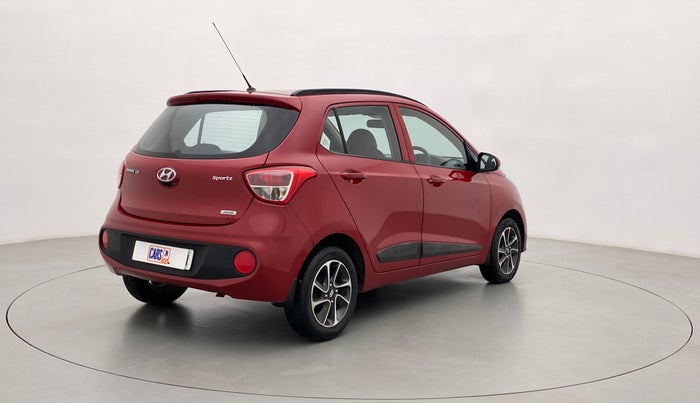 2017 Hyundai Grand i10 SPORTZ (O) 1.2 AT VTVT, Petrol, Automatic, 22,955 km, Right Back Diagonal
