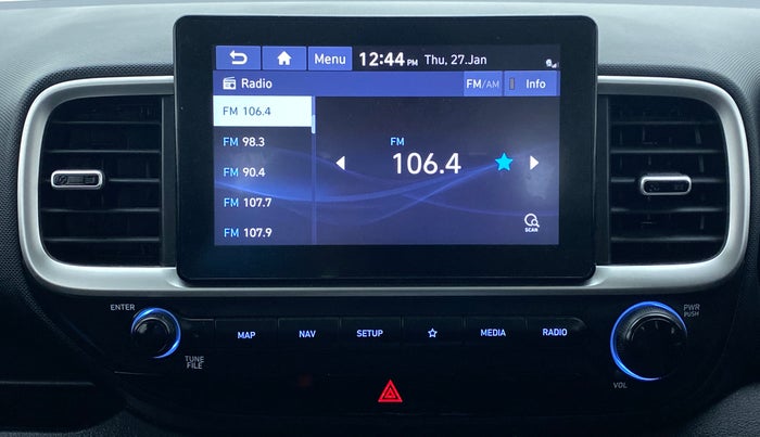 2020 Hyundai VENUE 1.0 TURBO GDI SX+ AT, Petrol, Automatic, 18,573 km, Infotainment System