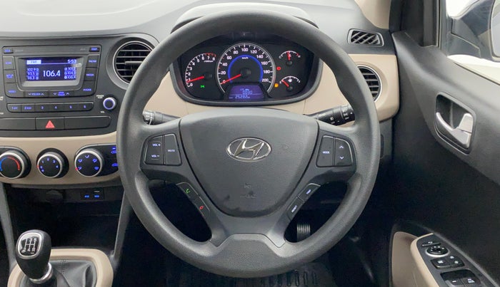 2016 Hyundai Grand i10 SPORTS 1.2 VTVT, Petrol, Manual, 25,407 km, Steering Wheel