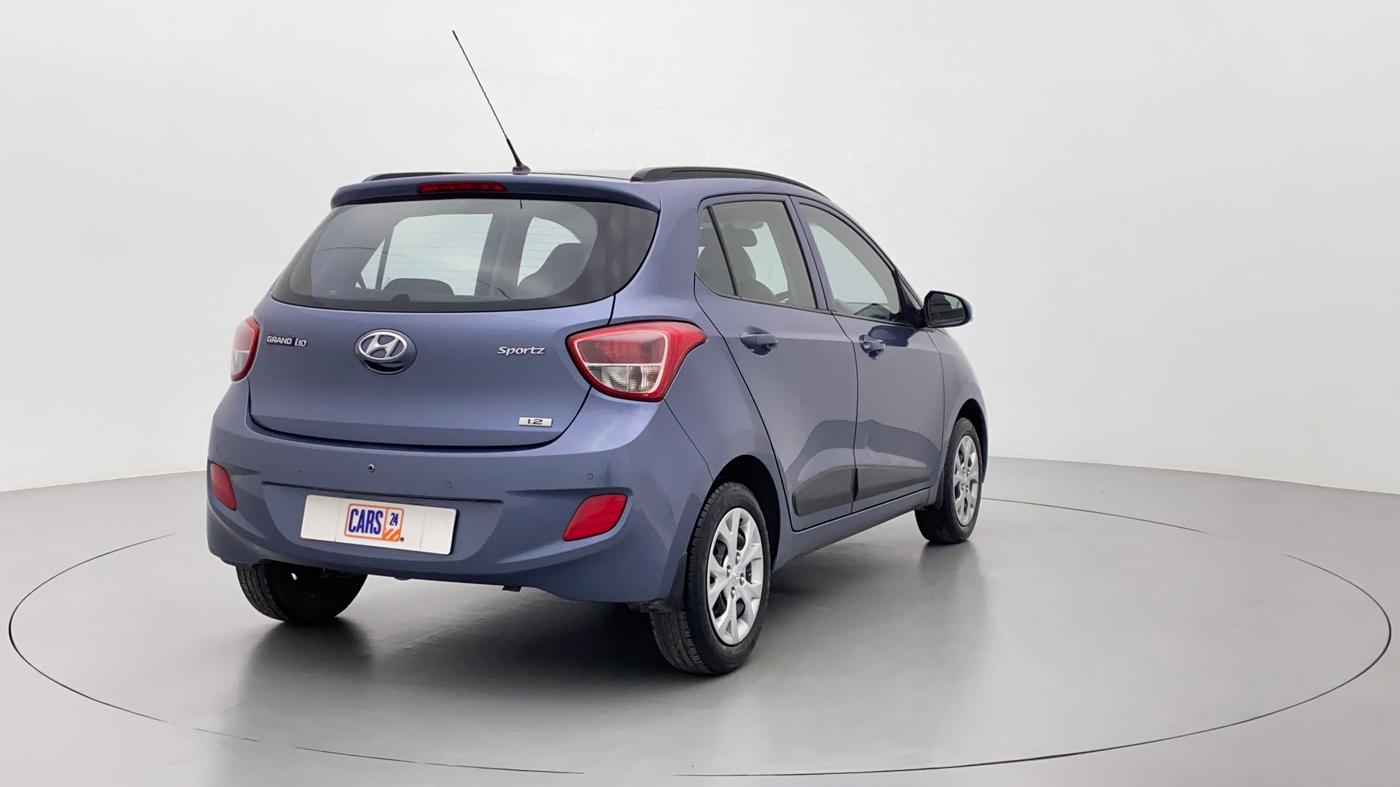 2016 Hyundai Grand i10 SPORTS 1.2 VTVT, Petrol, Manual, 25,407 km, Right Back Diagonal (45- Degree) View