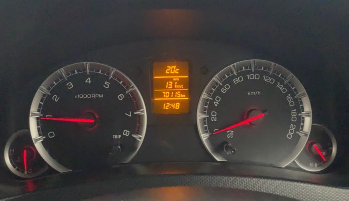 2017 Maruti Swift ZXI, Petrol, Manual, 70,066 km, Odometer Image