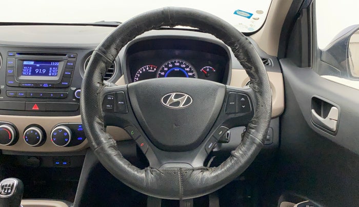 2015 Hyundai Grand i10 SPORTZ 1.2 KAPPA VTVT, Petrol, Manual, 48,303 km, Steering Wheel Close Up