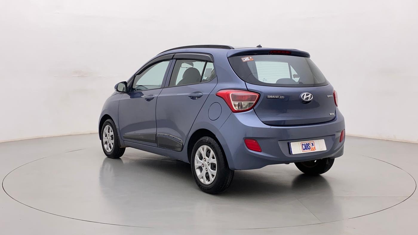 2015 Hyundai Grand i10 SPORTZ 1.2 KAPPA VTVT, Petrol, Manual, 48,303 km, Left Back Diagonal
