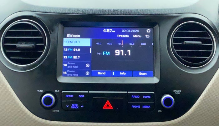 2018 Hyundai Grand i10 ASTA 1.2 KAPPA VTVT, Petrol, Manual, 40,888 km, Infotainment System