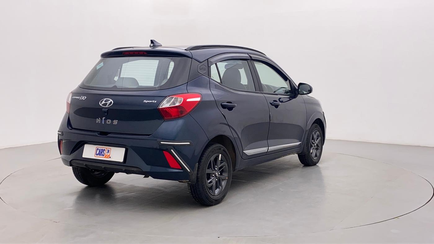 2022 Hyundai GRAND I10 NIOS SPORTZ 1.2 KAPPA VTVT CNG, CNG, Manual, 17,428 km, Right Back Diagonal
