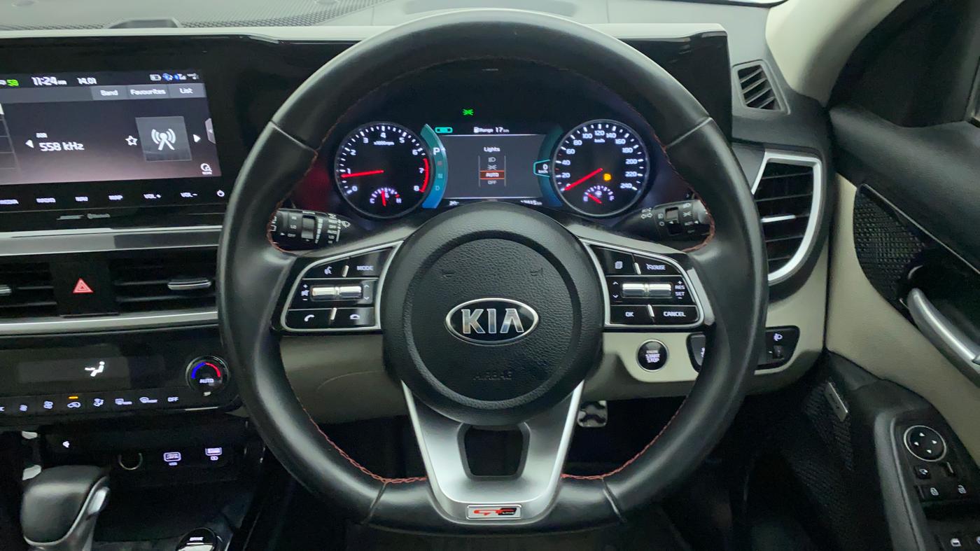 2020 KIA SELTOS 1.4 GTX+ TURBO GDI PETROL AT, Petrol, Automatic, 17,415 km, Steering Wheel Close Up