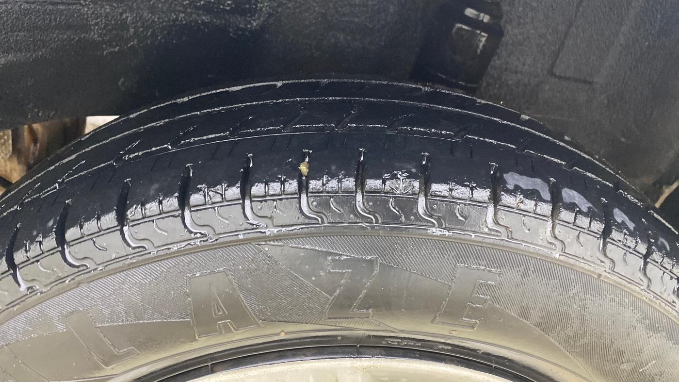 2018 Datsun Go T(O), Petrol, Manual, 45,518 km, Left Rear Tyre Tread