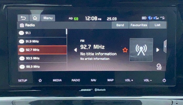 2020 KIA SELTOS 1.4 GTX+ TURBO GDI PETROL AT, Petrol, Automatic, 26,840 km, Infotainment System