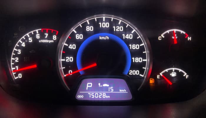 2017 Hyundai Grand i10 MAGNA AT 1.2 KAPPA VTVT, Petrol, Automatic, 75,020 km, Odometer Image