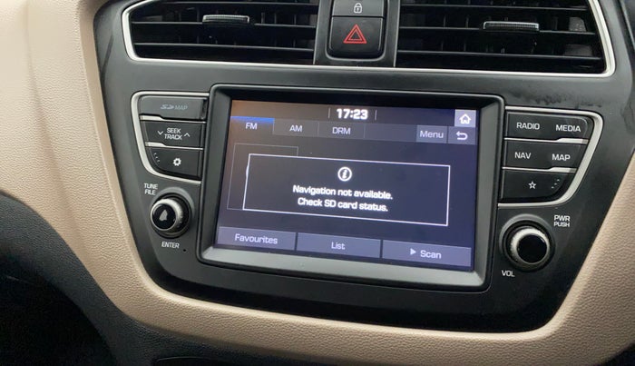 2018 Hyundai Elite i20 ASTA 1.2, Petrol, Manual, 36,479 km, Infotainment system - GPS Card not working/missing