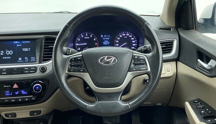 2017 Hyundai Verna 1.6 VTVT SX (O) AT, CNG, Automatic, 37,195 km, Steering Wheel Close Up