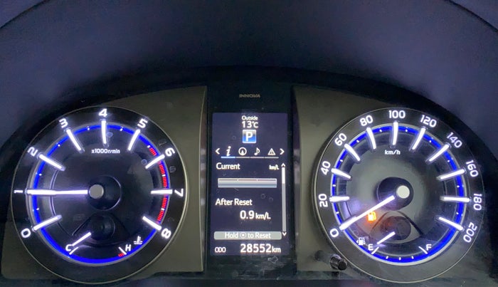 2018 Toyota Innova Crysta 2.7 ZX AT 7 STR, Petrol, Automatic, 28,551 km, Odometer Image