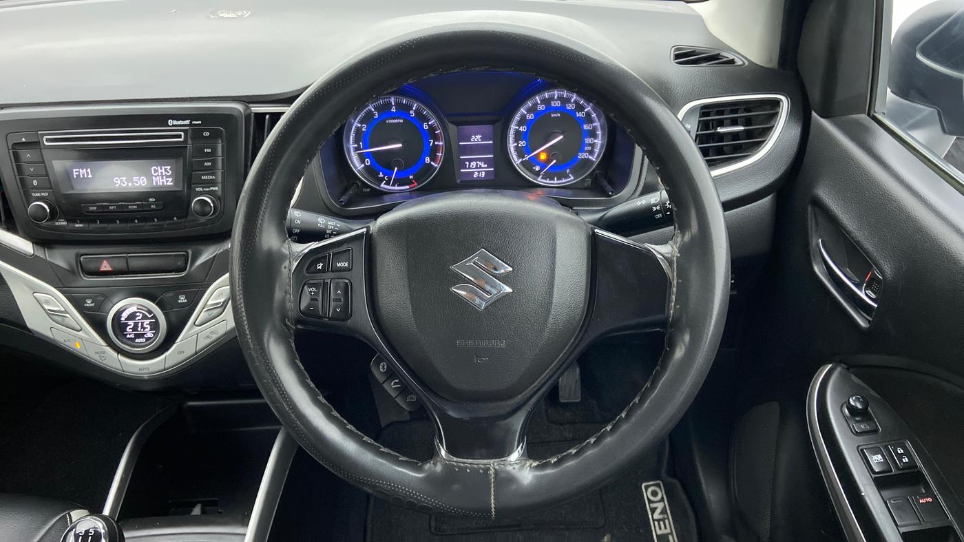 2017 Maruti Baleno DELTA PETROL 1.2, Petrol, Manual, 71,974 km, Steering Wheel Close Up
