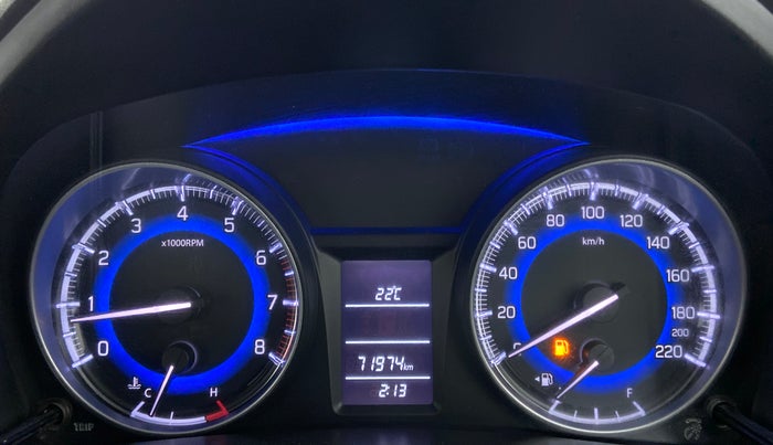 2017 Maruti Baleno DELTA PETROL 1.2, Petrol, Manual, 71,974 km, Odometer Image