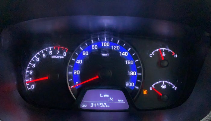 2015 Hyundai Xcent SX 1.2, Petrol, Manual, 34,492 km, Odometer Image
