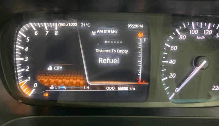 2021 Tata ALTROZ XZ PETROL, Petrol, Manual, 66,054 km, Odometer Image