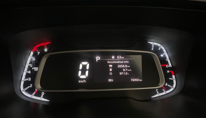 2021 KIA SONET GTX PLUS 1.0 DCT, Petrol, Automatic, 73,343 km, Odometer Image
