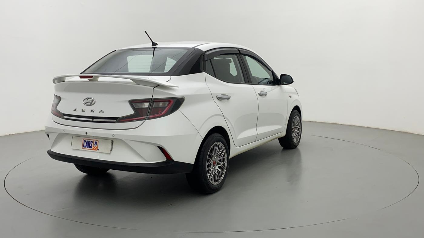 2021 Hyundai AURA S 1.2 CNG, CNG, Manual, 27,995 km, Right Back Diagonal