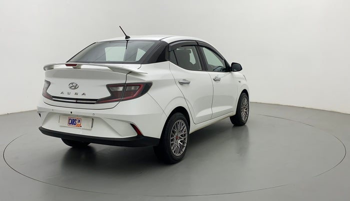 2021 Hyundai AURA S 1.2 CNG, CNG, Manual, 27,995 km, Right Back Diagonal