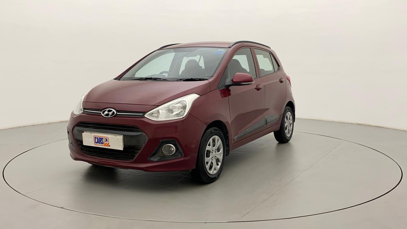 2016 Hyundai Grand i10 SPORTZ 1.2 KAPPA VTVT, Petrol, Manual, 55,215 km, Left Front Diagonal