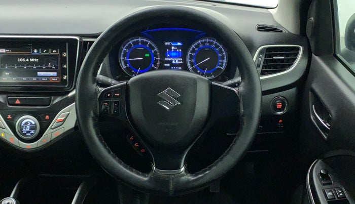 2017 Maruti Baleno ALPHA PETROL 1.2, Petrol, Manual, 1,12,679 km, Steering Wheel Close Up