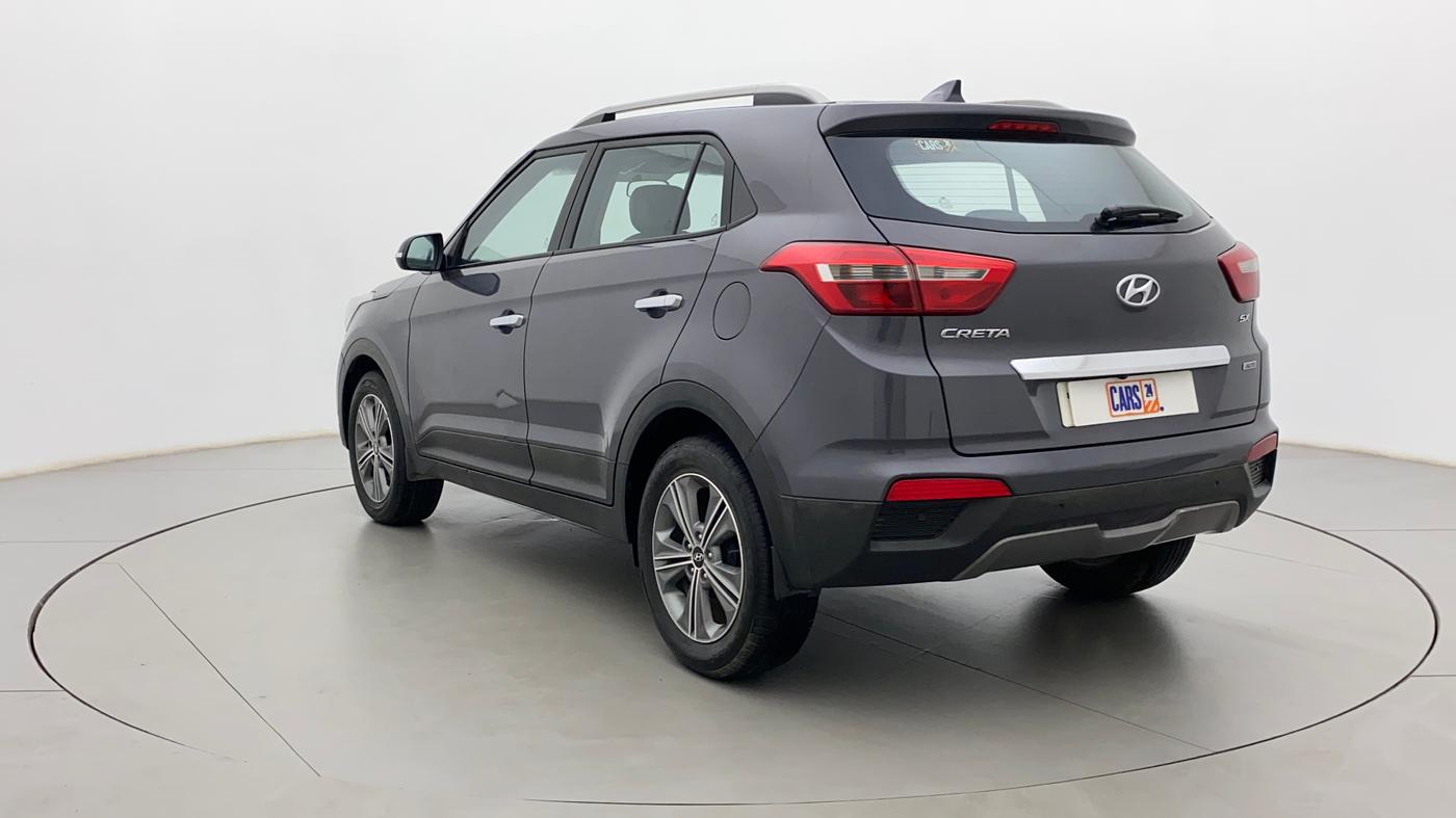 2017 Hyundai Creta SX PLUS AT 1.6 PETROL, Petrol, Automatic, 28,625 km, Left Back Diagonal