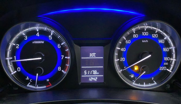 2016 Maruti Baleno DELTA PETROL 1.2, Petrol, Manual, 51,243 km, Odometer Image
