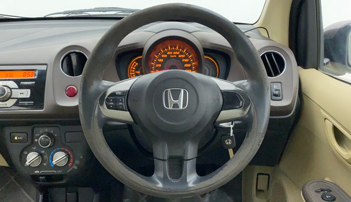 2013 Honda Amaze 1.2L I-VTEC S, Petrol, Manual, 89,146 km, Steering Wheel Close Up