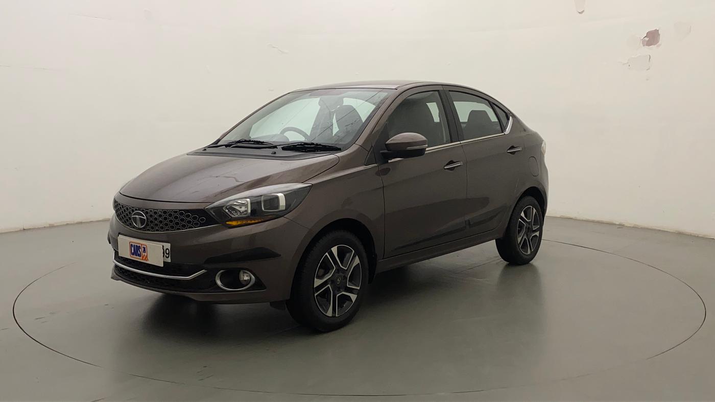 2018 Tata TIGOR XZA PETROL, Petrol, Automatic, 50,755 km, Left Front Diagonal