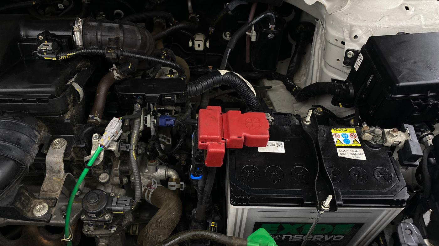 2024 Maruti BREZZA ZXI + SMART HYBRID, Petrol, Manual, 6,852 km, Engine View - Left