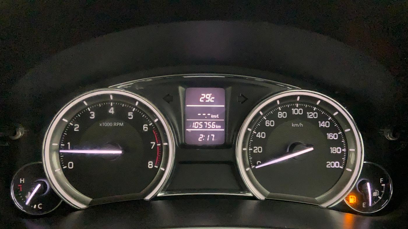 2017 Maruti Ciaz DELTA 1.4 MT PETROL, CNG, Manual, 1,05,815 km, Odometer Image
