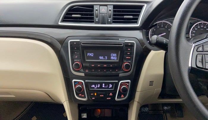 2017 Maruti Ciaz DELTA 1.4 MT PETROL, Petrol, Manual, 1,05,815 km, Air Conditioner