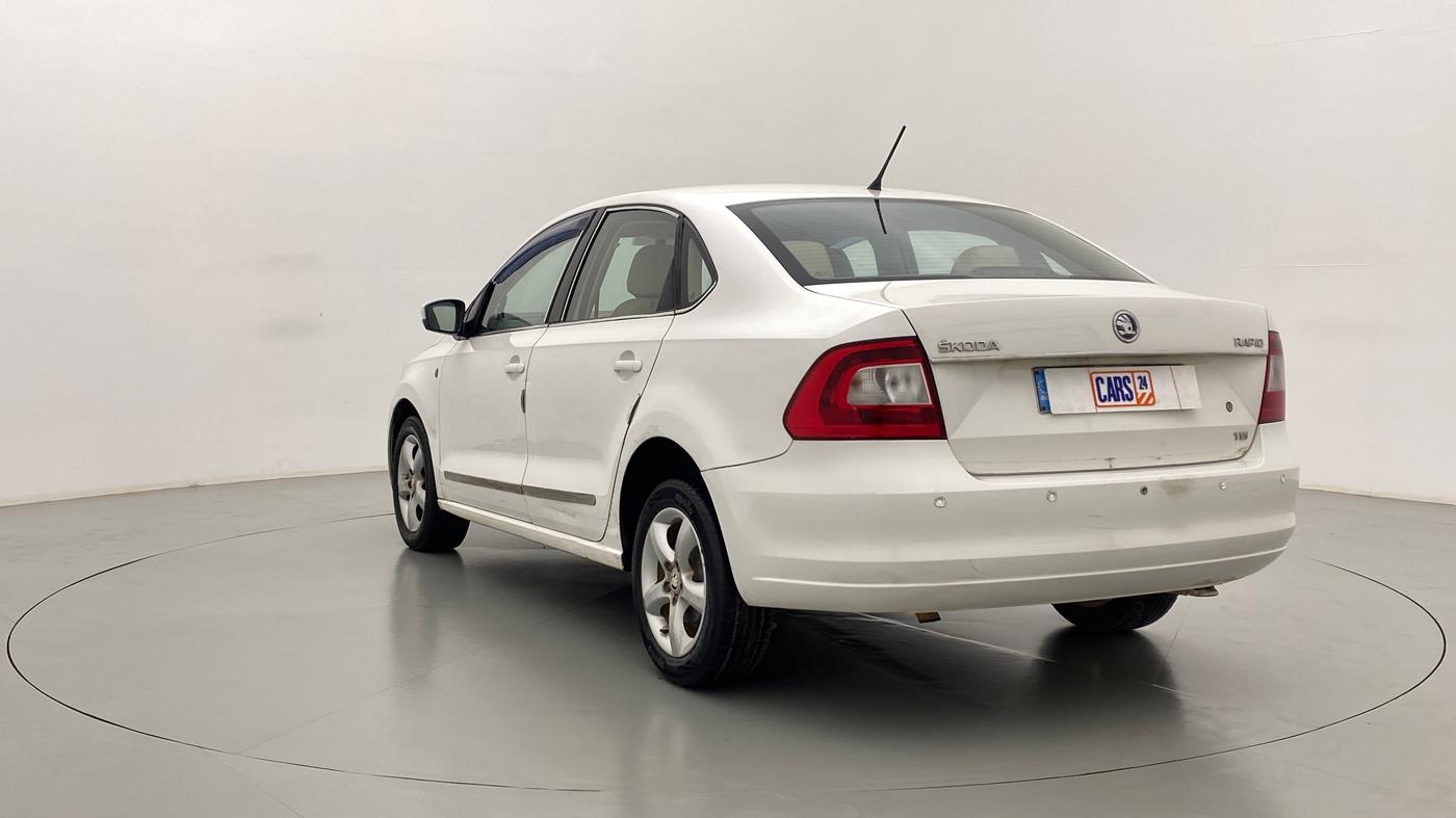 2014 Skoda Rapid ELEGANCE 1.6 TDI MT, Diesel, Manual, 51,091 km, Left Back Diagonal