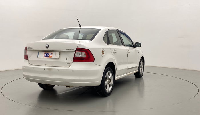 2014 Skoda Rapid ELEGANCE 1.6 TDI MT, Diesel, Manual, 51,091 km, Right Back Diagonal